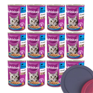 WHISKAS Adult tuňák 12x400g + víko plechovky ZDARMA